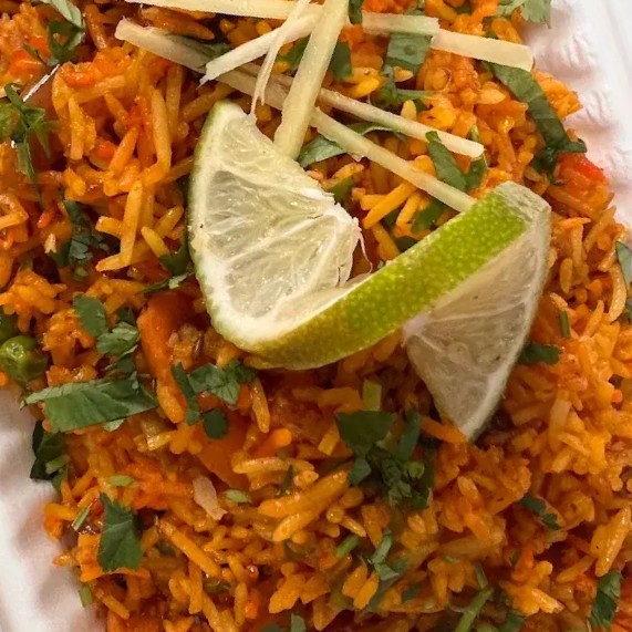 Vegetarian samosas and snacks at The Samosa Club in Edmonton, AB