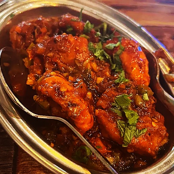 Indian street food snacks at The Samosa Club in Edmonton, AB